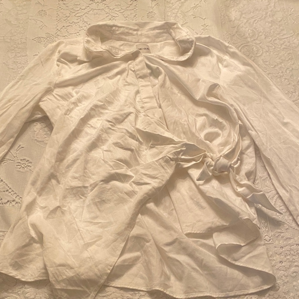 NIC+ZOE White Side Tie Shirt